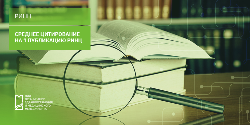 Среднее цитирование на одну публикацию РИНЦ