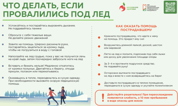 Что делать, если провалились под лед