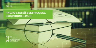 Число статей в журналах, входящих в RSCI